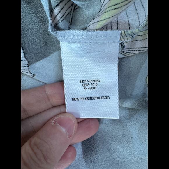 Jaclyn Smith Collection Women's XL Balloon Sleeve Lightweight Blouse Zip-Front - Picture 12 of 14